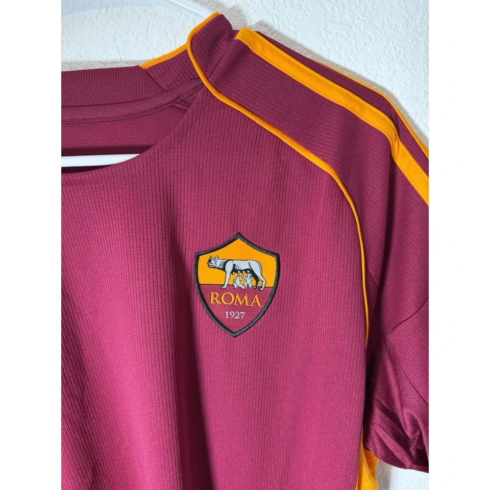 Adidas AS Roma 2023-24‎ Home Jersey Mens XL Slim Fit Maroon Soccer Shirt